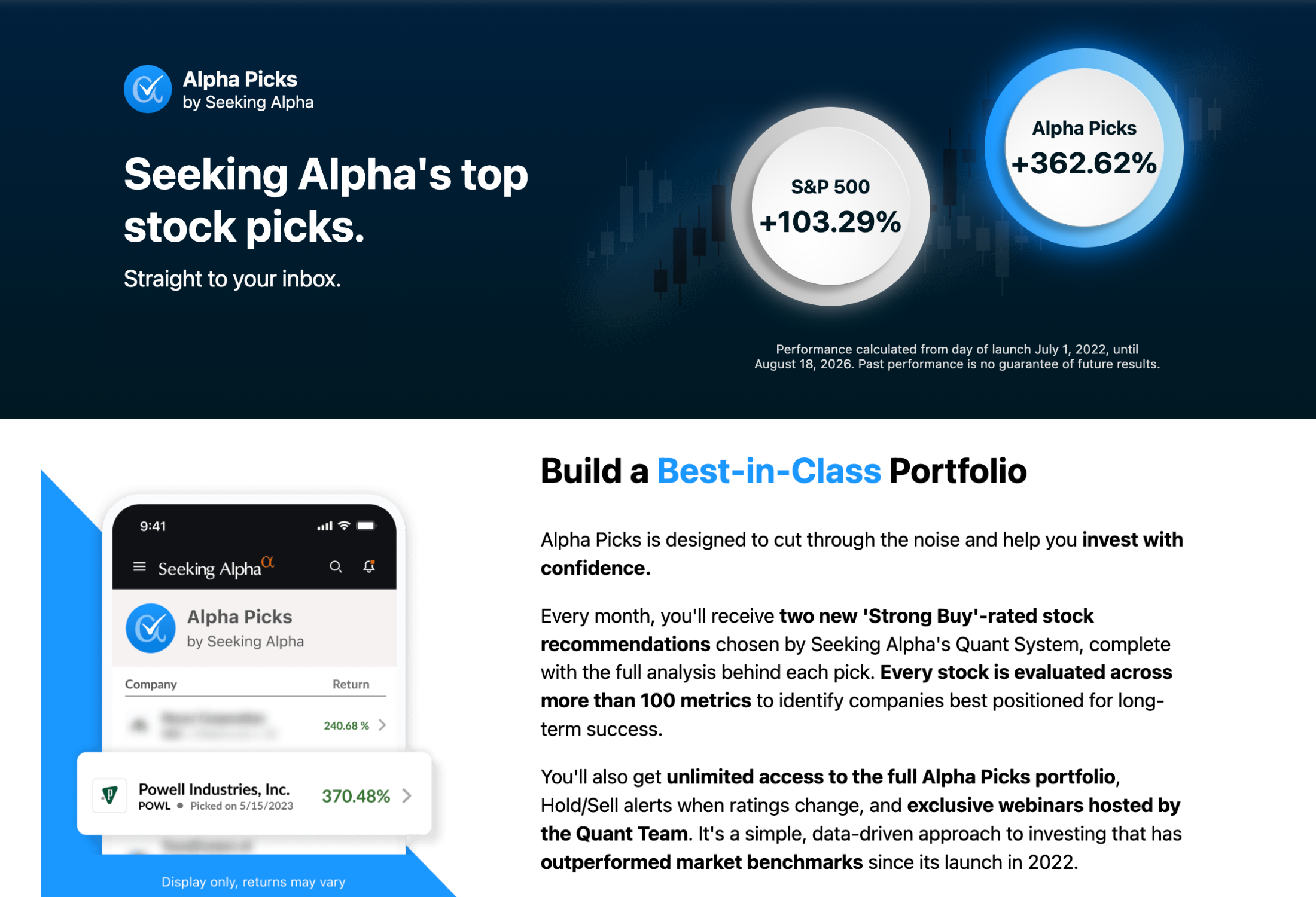 Alpha Picks